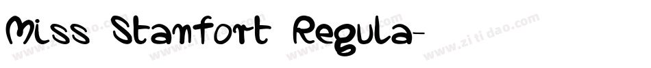 Miss Stanfort Regula字体转换